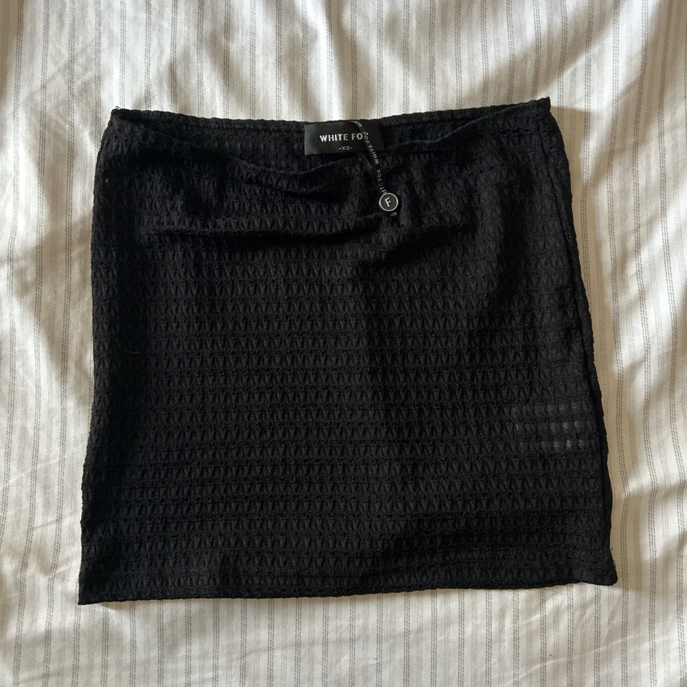 White Fox Boutique black mini skirt